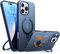 TORRAS 360° Spin Magnetic Stand for iPhone 16 Pro Max Case, Compatible with Magsafe,12FT Military Grade Shockproof, Slim Protective for iPhone 16 Pro Max Case, Matte Blue
