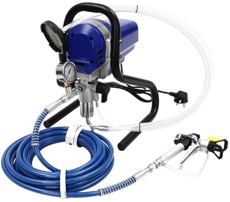 750W Airless Paint Sprayer for Home Exterior & House Interior DIY Painting Projects High Efficiency Adjustable Pressure Stand Airless Paint Sprayer paint Sprayer for Walls and Ceilings