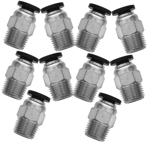 MAGICLULU 10Pcs Pneumatic Push Connectors for Printing High Temperature Resistant PTFE Tube Fittings Compatible with Bowden Extruder Reliable Performance and Precision