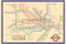 Spiffing Prints London Tube Map 1933 - Small - Archival Matte - Brown Frame