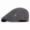 RICHTOER Retro Berets England Cotton Newsboy Cap Flat Hat Hunting Hat Autumn Outdoors (Grey)