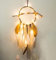 PANAX Handgemachter Traumfänger mit echten braunen Gänsefedern und warmweißer Lichterkette - Dreamcatcher für Wohnung, Schlafzimmer oder Dekoration