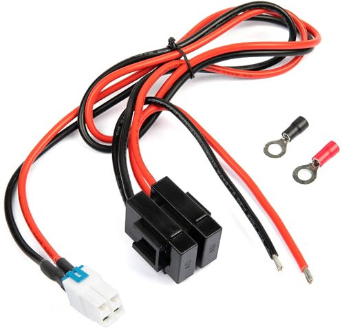 Fumei 30 A Sicherung 4 Pin 12 AWG DC Netzteilkabel für Yaesu FT-450 FT-991 Kenwood TS-480 Icom IC-7100 IC-7600