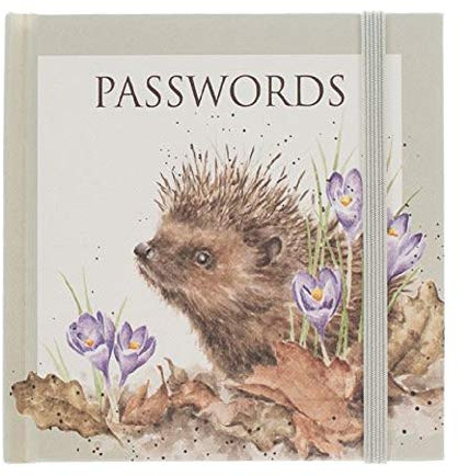 Wrendale Designs by Hannah Dale - New Beginnings Illustrated Pocket-Sized Password Book - 104mm x 109mm