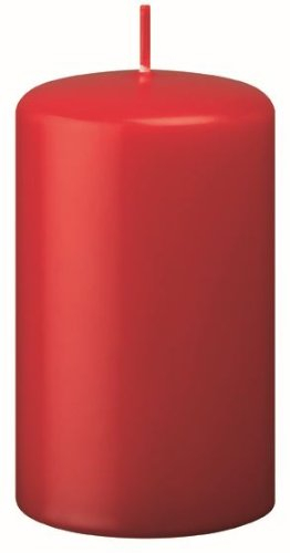 Stumpenkerzen Mini Rot 5 x 3 cm, 10 Stück