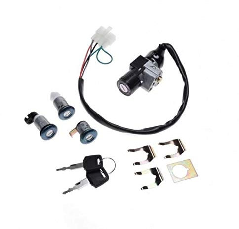 UK-Motors Zündschloss Schlosssatz für Honda SJ 50 Bali 1995-2001, 1-Weg, Drehbar, Manuell