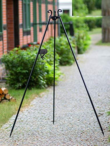 KORONO ® Schwenkgrill (Dreifuss) mit Kurbel, pulverbeschichtet, 180cm, ohne Zubehör