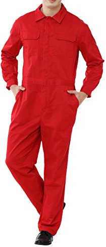 TopTie Arbeitsoverall Mechaniker-Overall Polyester-Baumwoll-Mischgewebe