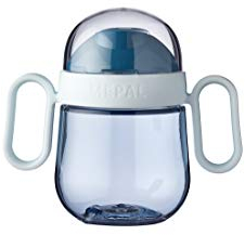 Mepal – Auslausicherer Antitropf-Trinklernbecher – Ab 6 Monaten – Baby Trinkbecher – Spülmaschinengeeignet – BPA frei – 200ml – Deep blue