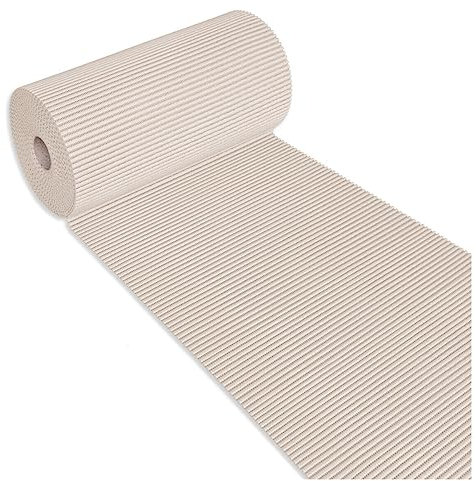 emmevi Tapis en caoutchouc souple, bord de piscine, rouleau de 15 mètres, multi-usages sous verre, beige
