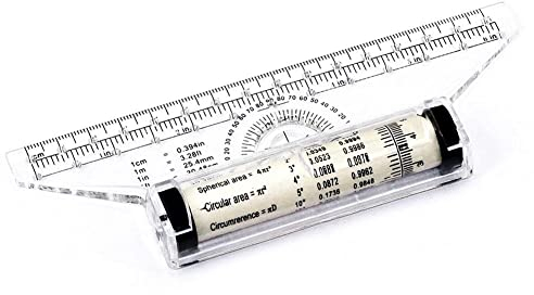 Wudaizhi Rolle Lineal Parallele Machthaber 15 cm Universal Fußwinkel Regel Balancing Scale Zeichnung Mehrzweck Rolling Lineal