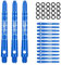 CyeeLife Aluminum Dart Schäfte 15 Stück,2BA Dartpfeile Stems 48mm Blau