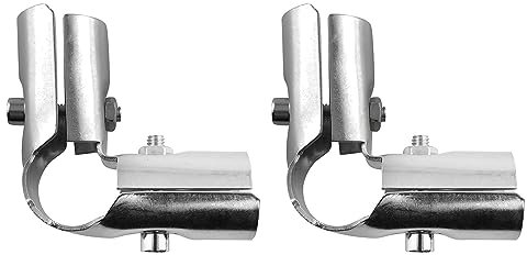 JCBIZ 2pcs Acciaio Inox 90 Gradi Strutturale Tubo Connettore 3 Vie Metallo Giunto Catena Link Fence Morsetto
