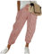 Damen Haremshose Sommer Kurze Leggins Unter Kleid 3/4 Jeans Damen Sommer Leinenhose Schnittschutzhose Kurze Hose Jeans Damen Arbeitshose+kurz Legins Hosenanzug+Damen+festlich+Hochzeit (Rosa, XL)