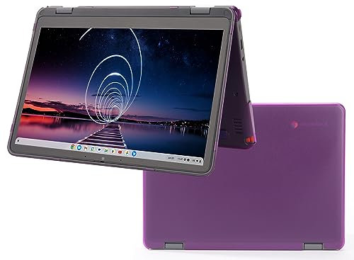 mCover Funda rígida Solo Compatible con Laptop Lenovo 500E Yoga Chromebook Gen 4 2 en 1 de 12.2 Pulgadas 2023~2024 (no es Compatible con ningún Otro Modelo Lenovo), Color Morado