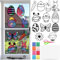 Lets Joy Ostern Basteln Kinder, 12 Stück Ostern Basteln Set für Kinder, Osternsdeko zum Basteln, Kreative Ostern Bastelsets für Kinder, Ostern Bastelset Deko, DIY Fenstersticker Ostereier Hasen küken