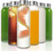 LIMILI Glass Bottles, 6 Pack 500ml with Stainless Steel Lids, Leak Proof Reusable Glass Drinking Bottles for Hot & Cold Drinks, Work, Gym, Home