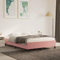 Baziroo Bettgestell Rosa 140x200 cm Samt und Sperrholz Bettrahmen Bed Shelf Bett Regal Bed Support Familienbett Guestbed Doppelbett Schlafzimmermöbel Bed Frame Matratze Nicht Enthalten