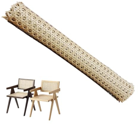TAOZHUGONG Wiener Geflecht, 200x35cm Schimmelfest Breite Rattan Gurtband, PE Wasserdicht Stuhlgeflecht Rattanstuhl Reparatur Wabengeflecht Stuhl Wiener Geflecht für DIY-Projekte (Grundfarbe)