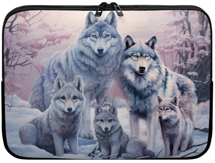 UOIMAG Wolf Laptop Case Sleeve 10 Inch Netbook and Tablet Case Protective Carrying Case Bag Laptop Bags