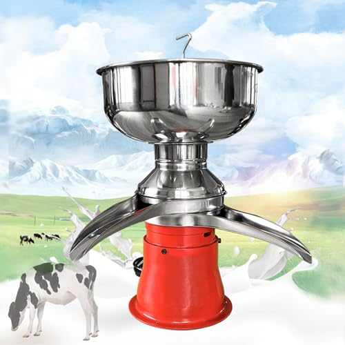 Separador De Crema De Acero Inoxidable De 200 W, Salida De 50 L/H + Capacidad De Tazón De 5 L + 9500 Rpm, Espumadera De Leche Eléctrica Para Granjas Lecheras