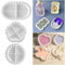 3 Stück Silikonform Tablett,Silikonform Untersetzer,Silikonform Dekoteller,Silikonform Harz Schale,Silikonform Schale,Handgefertigte Silikonform,Epoxidharz Formen Moulds
