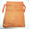 Jutebeutel mit Kordelzug 100Pcs/Lot Vintage Natural Jute Gift Pouches Linen Burlap Drawstring Bags Jewelry Packing Pouches Sachet Christmas Party Bags (Color : Orange, Size : 10x14 cm)