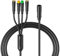 Varstrom 1T4 EB-Bus Kabel für BAFANG BBS01B BBS02B BBS-HD Mid Motor Nabenmotor, Ebike Kabelbaum Wasserdichtes Verbindungskabel für Display,Bremshebel, Daumendrücker Verlängerungskabel