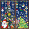 Fensterbilder Weihnachten, 280PCS Fensterbilder Weihnachten Selbstklebend Weihnachtsdeko Fensterbilder Wiederverwendbar Weihnachtsfenster Deko für Fenster Glastüren Schaufenster
