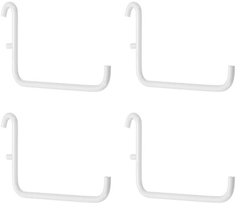 sourcing map 4 ganchos de 9,5 cm en forma de L, ganchos largos de almacenamiento para tablero de clavijas, accesorios para colgar en la pared, organizar herramientas de almacenamiento para garaje