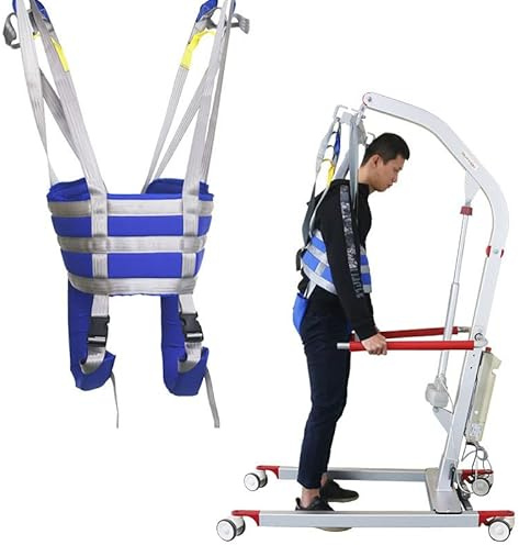 ZJFJMBD Full Body Sling Patient Lift for Elderly, Hoist Heavy Duty Transfer Belts, Bathroom Transfer Hammock and Walking Standing Aids for Handicapped
