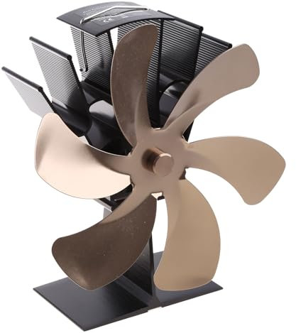 SF306G Chimenea Y Distribución Eficiente Del Calor Negro Bronce Plateado Para La Quema De Leña Con Pellets De Gas