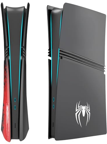 ElitePlay Spider PS5 Pro Digital Faceplates Cover Case Replacement Plates for Playstation 5 Pro Digital Edition