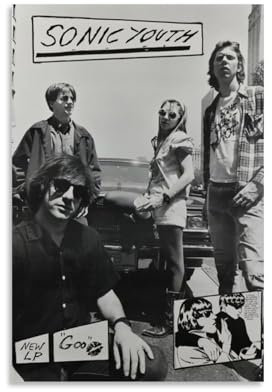 HUEAEHAHE Sonic Youth(1) Poster, Raum, dekoratives Leinwandposter, ästhetischer Poster, Druck, Wandkunst, Dekorposter, 20 x 30 cm, ungerahmter Stil