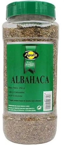 Albahaca Seca en Hojas 250 g | Especia Natural para Cocina, Salsas, Pizzas y Platos Mediterráneos | Hierba Aromática en Conserva