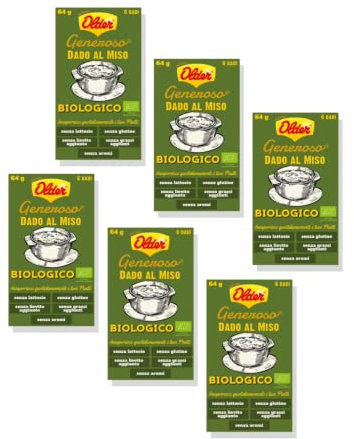 Older | Dadi Brodo Gusto Vegetale Miso Biologico Non Pastorizzato | Dado Senza Glutammato Senza Glutine Senza Grassi Aggiunti - 36 Dadi Insaporitori Cucina