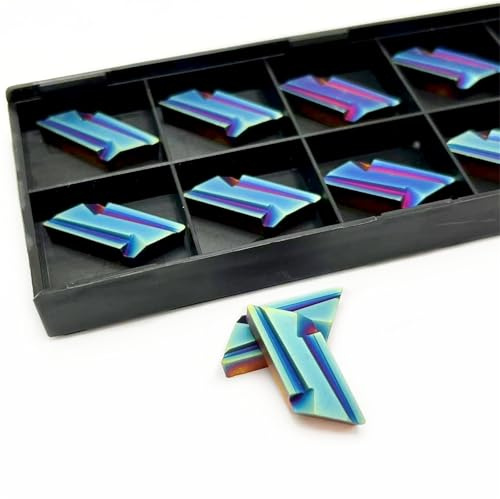 Hartmetalleinsatz KNUX160405R NANO BLAU Drehen Fräsen Metallklinge Des CNC-Superhartverschleißwerkzeugs KNUX 160405R Schneiden Wendeschneidplatten