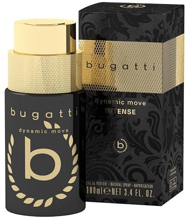 bugatti dynamic move - Profumo intenso da uomo, 100 ml, profumo speziato, profumo da uomo, con sfumature di limone, cocco, patchouli, vaniglia e legno di sandalo, profumo da uomo