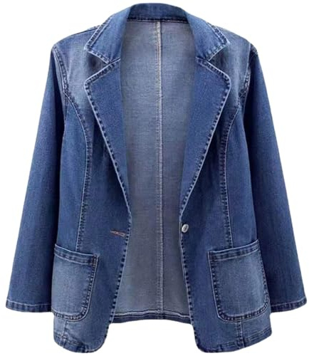 Cocila Veste En Jean Pour Femme Couleur Unie Coupe CintréE Avec Poche à Nouer Automne Manteau Fourrure Veste Blanche Demi Saison Vestes De RandonnéE Homme Mi Doudoune Longue