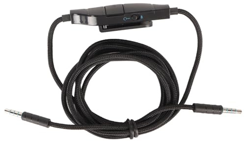 XUMIUZIY Gaming Headset Sound Aux -Kabel, Ersatzstabiles Kopfhörerkabel 5.6ft Lautstärkeregelung für G933 für G635