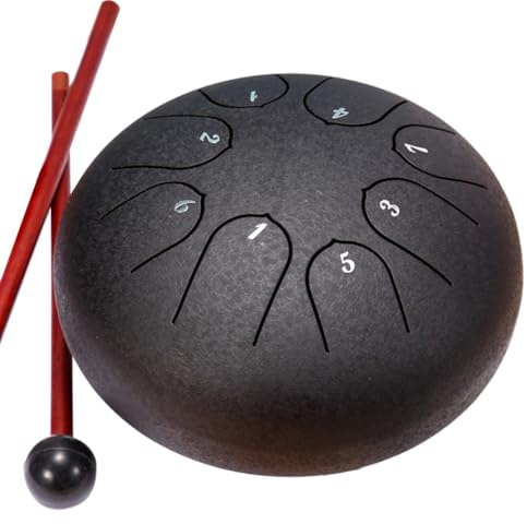 Pqahffowr 6 Inch 8 Tone Rain Drum Outdoor Chakra Drum Garden Instrument Rain Drum Ethereal Drum A
