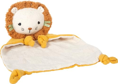 small Foot Babyspielzeug Schnuffeltuch „Little Lion“, aus Musselin-Stoff, weich gefüttertes Kuscheltuch, für Babys und Kleinkinder, 12772