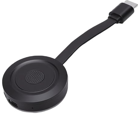 YUEHISY Adaptateur de Mise en Miroir D'écran 4K, Dongle D'affichage HDMI sans Fil, Diffusion Vidéo 4K UHD sur Projecteur TV avec Miracast DLNA