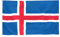 BRUBAKER Hissflagge Island Fahne Flagge 150 x 90 cm Banner mit Ösen zum Hissen