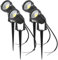 aulyun 4PCS Foco Proyector Exterior Foco COB LED con Estaca Lámpara Luz de Camino IP65 220V 5W LED Bombilla Exteriores para Jardín Aire Libre Césped Patio