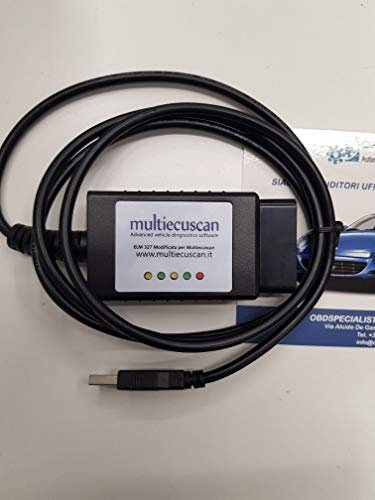 multiecuscan ELM 327 MODIFICATO originale CAN OBD2 FIAT SERVICE fiatecuscan