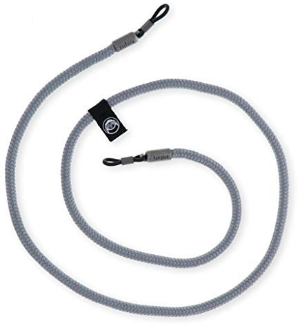 hangloo - Das hochwertige Brillenband | Name: Granny | Farbe: Grau