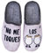 Zapatillas de casa No me toques los Huevos Gris Talla 43
