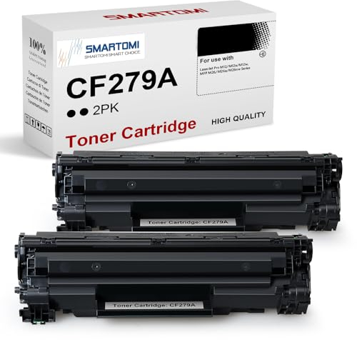 SMARTOMI CF279A 79A Toner Kompatible für HP 79A CF279A für HP Laserjet Pro M12w M12a M12, HP Laserjet Pro MFP-M26nw M26 M26a Drucker (2 Schwarz)