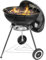 GRANDMA SHARK BBQ Barbecue Sferico 18 Pollici, 45 cm All'aperto Campeggio Viaggio Treppiedi Griglia per Barbecue con 2 Ruote, Nero
